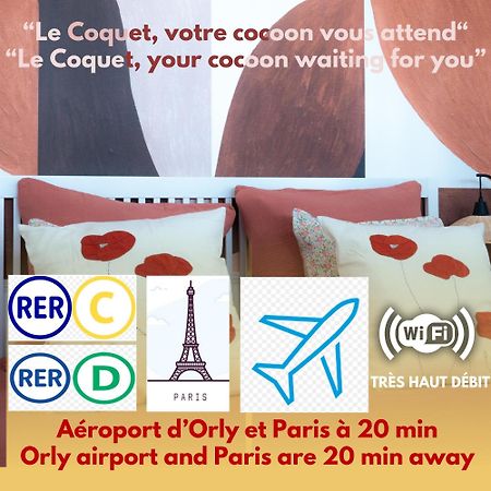 Le Coquet A 20Min De Paris Et De L'Aeroport D'Orly Daire Juvisy-sur-Orge Dış mekan fotoğraf